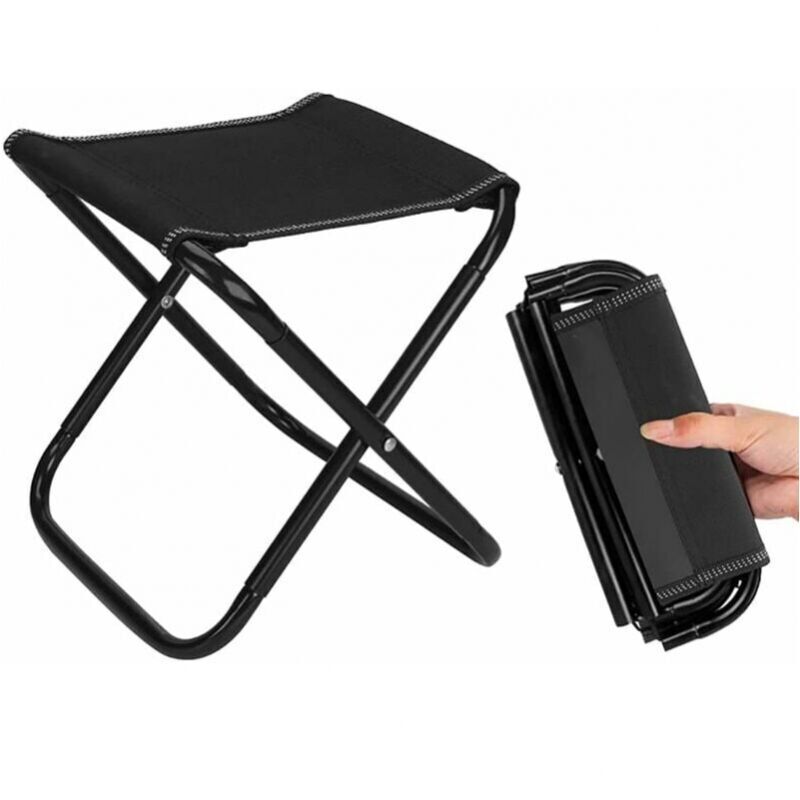 Klappbarer Campinghocker, Outdoor-Klapphocker, kleiner tragbarer Camping-Klapphocker für Camping, Angeln, Picknick, Reisen und Wandern Ymyny