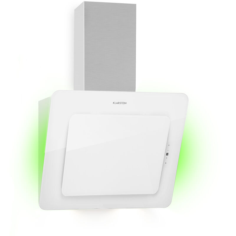Klarstein - Helena 60 Dunstabzugshaube 595 m³/h LED-Display weiß