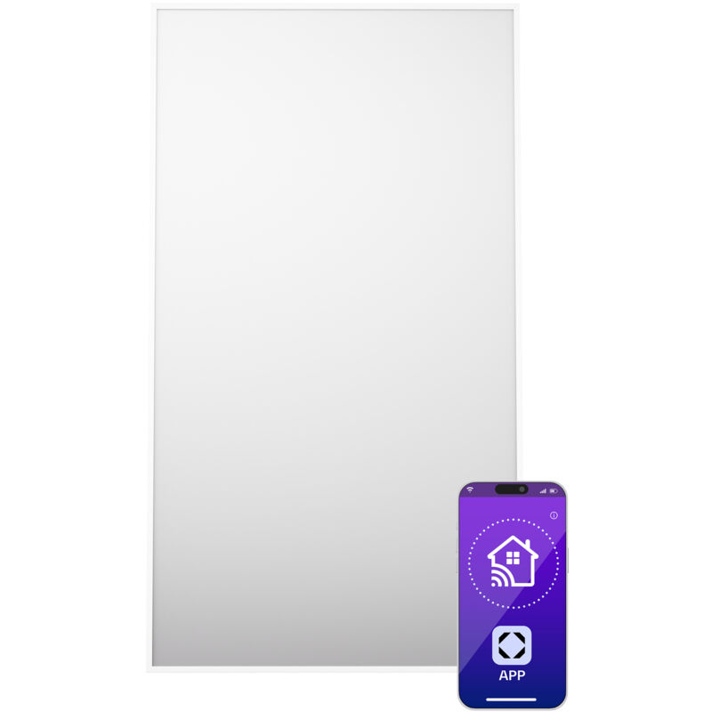Klarstein - Infrarotheizung mit Thermostat, 480W Elektroheizung, Smart Home Infrarotheizung zur Wandmontage, ir mit App-Steuerung & Erkennung Offener