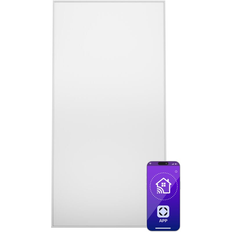 Klarstein - Infrarotheizung mit Thermostat, 770W Elektroheizung, Smart Home Infrarotheizung zur Wandmontage, ir mit App-Steuerung & Erkennung Offener