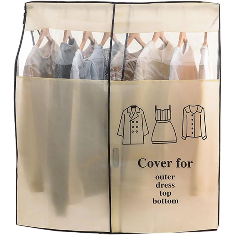 Kleideraufbewahrungsbeutel, hängende Kleideraufbewahrungsbeutel, Aufbewahrungsbeutel aus Vliesstoff für Hemden, Anzüge, Mäntel, für Zuhause,
