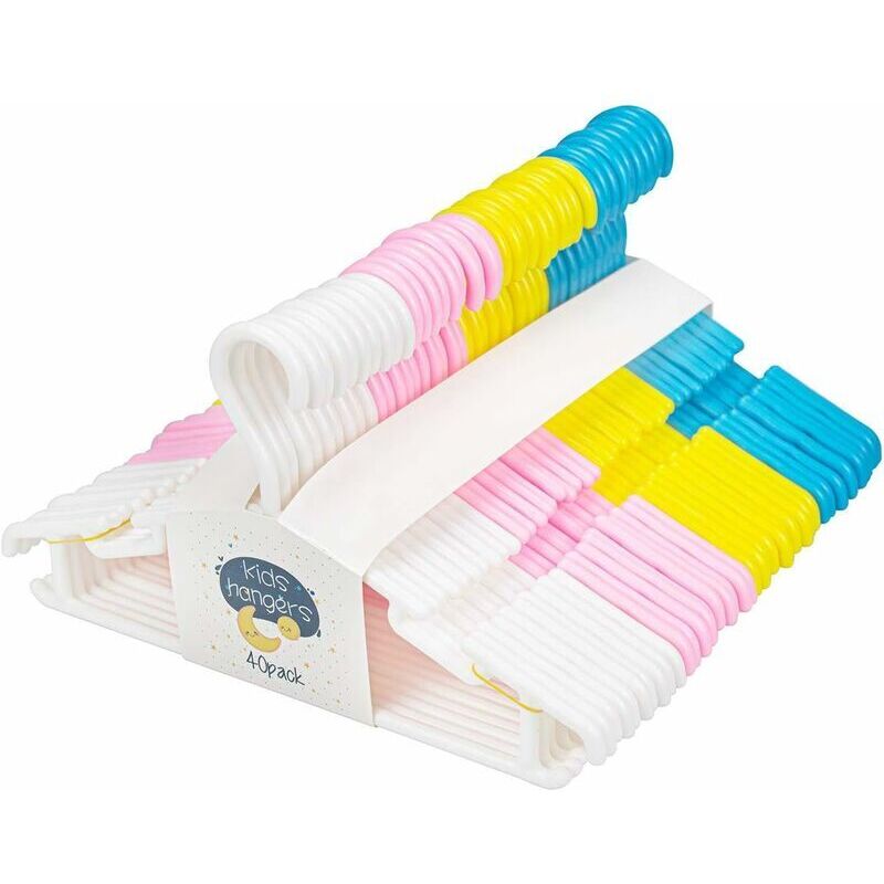 Kleiderbügel, Kinderbügel 40 Kleiderbügel Babykleidung Aufbewahrung Kunststoff 28 cm, CMODIHI