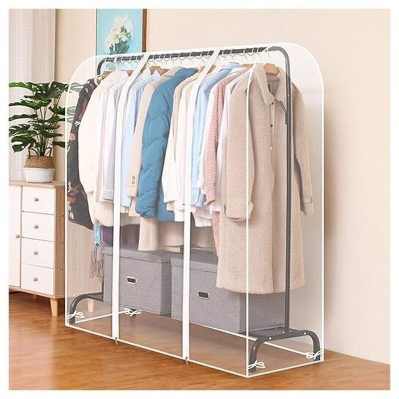 Kleiderhüllen, Kleiderständer-Schutzhülle, transparente Fenster-Schutzhülle, staubdichter Kleiderbügel-Schutz für Hemden, Anzug, Mantel,