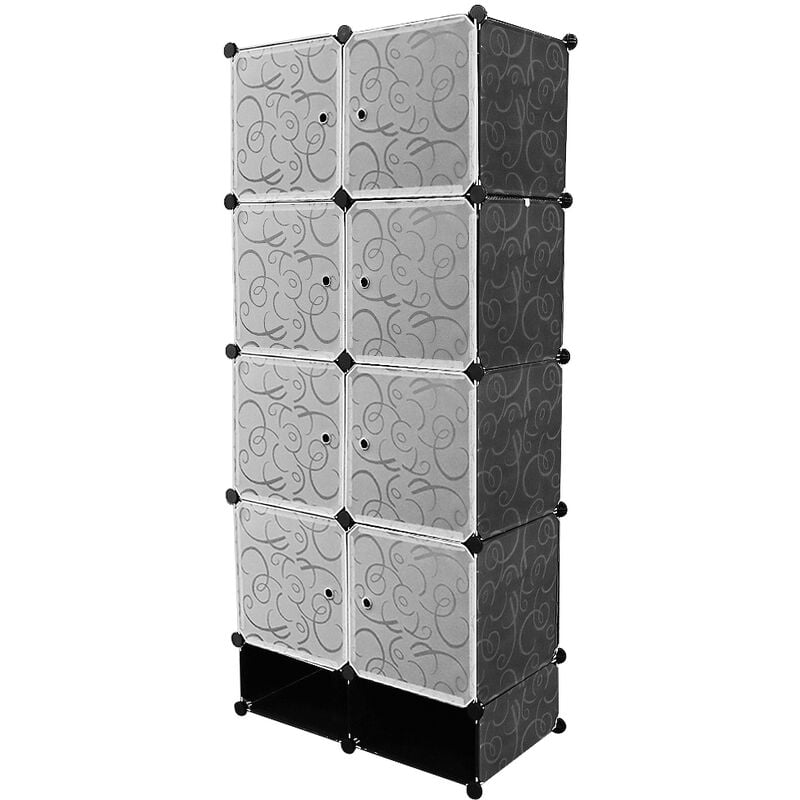 Kleiderschrank DIY Kleiderschrank Wardrobe 167x76x37cm Steckregal Garderobe