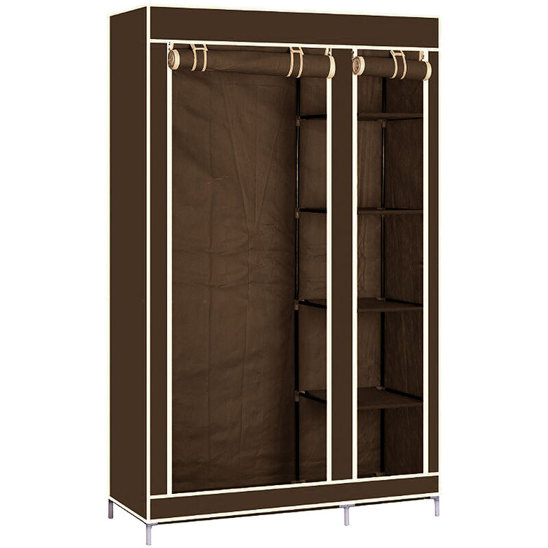 Kleiderschrank-Vliesstoffschrank,Segeltuch-Kleiderschrank,Aufbewahrungsschrank 110 45 178cm
