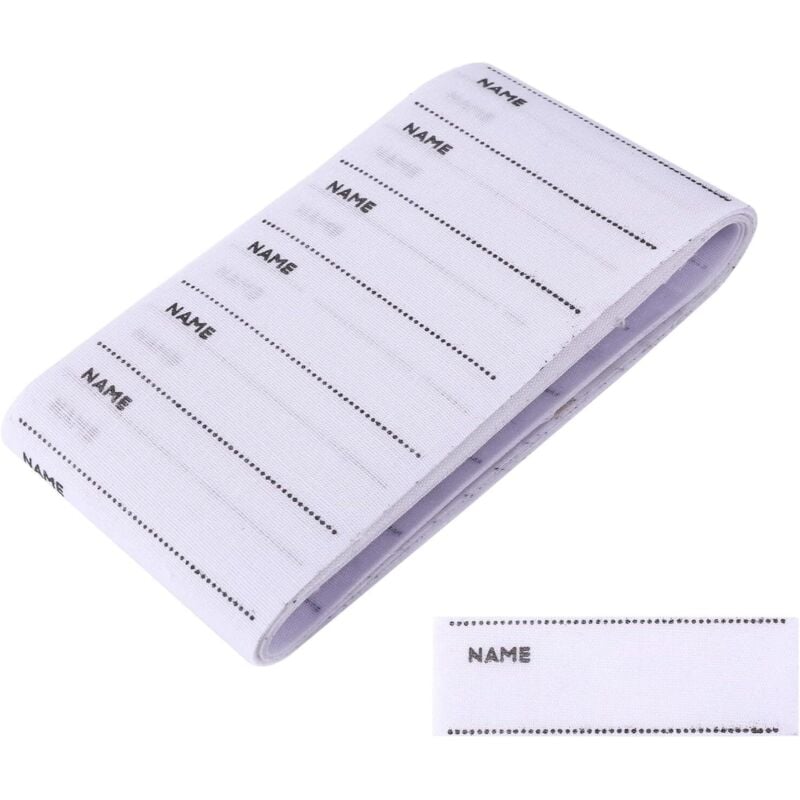 Kleidungsetiketten, 200 Stück aufbügelbare Stoffetiketten zum Nähen individueller Kleidung für Schuluniformen.