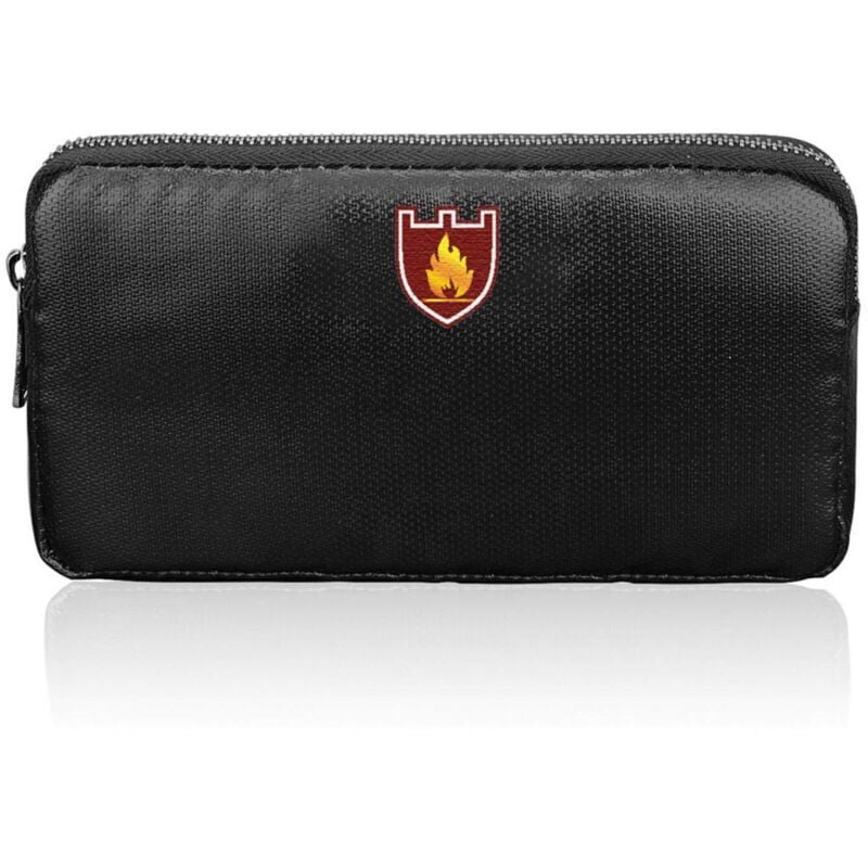 Kleine feuerfeste Tasche, 20 x 11 cm, feuerfeste Tasche, feuer- und wasserfeste Tasche, feuerfeste Dokumententasche, Safetasche mit Reißverschluss