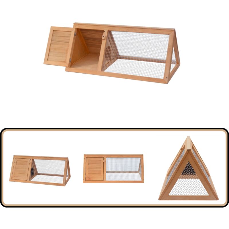 Kleintier-/Kaninchenstall Holz - Holzhaus - Kaninchengestell - Tiergehege - Outdoor Stall - Kleintiere Unterkunft