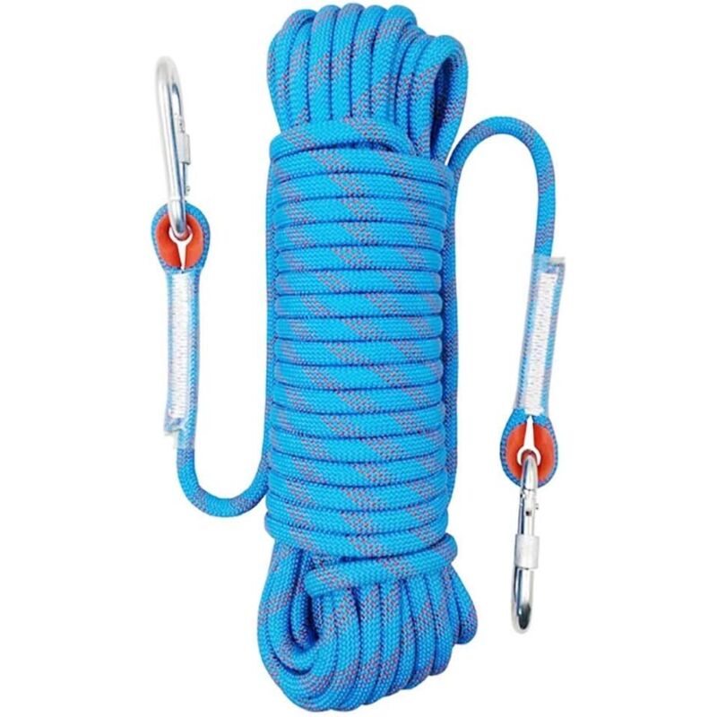 Kletterseil, Sicherungsseil, Outdoor-Kletterseil, Outdoor-Kletterseil, Kletterseil mit Karabinern