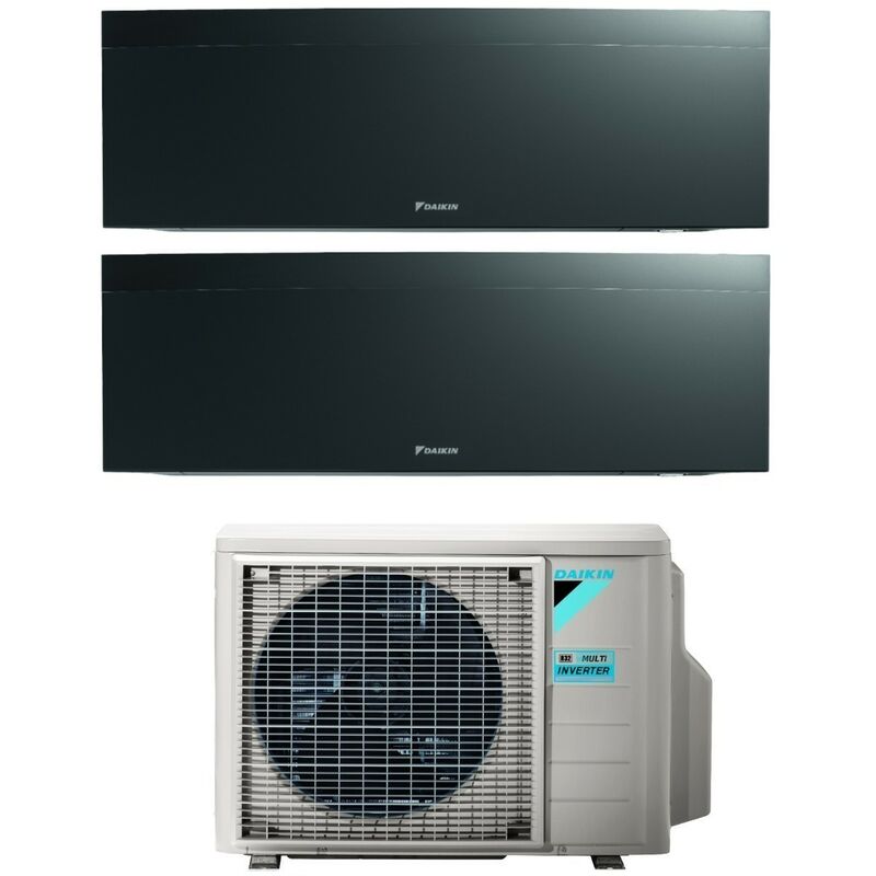 Klimagerät Daikin Bluevolution Dual Split Inverter Klimagerät Serie emura black iii 7+9 mit 2MXM40A R-32 Wi-Fi Integrated 7000+9000 Farbe Schwarz