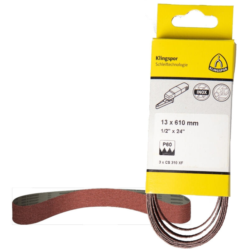 Klingspor - cs 310 xf Bänder, 13 x 457 mm Korn 40 F4G, SB-verpackt im Reiter