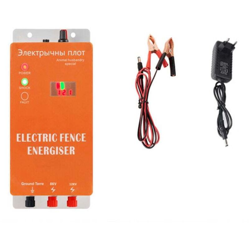 km Elektrozaun, Weidezaungerät, Zaunleiter und Isolator, Solar-Elektrozaun für Tiere, Elektrozaun für Tiere, Elektrischer Controller für die