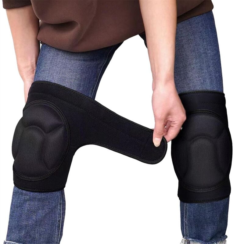 Knieschoner für Damen und Herren, geeignet für die Hausarbeit, hochelastischer Stoff, Herren-Knieschoner schützen das Knie, Größe S