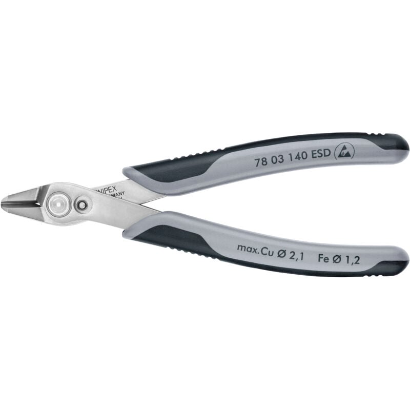 KNIPEX 78 03 140 ESDSB Electronic Super Knips® XL ESD mit Mehrkomponenten-Hüllen 140 mm