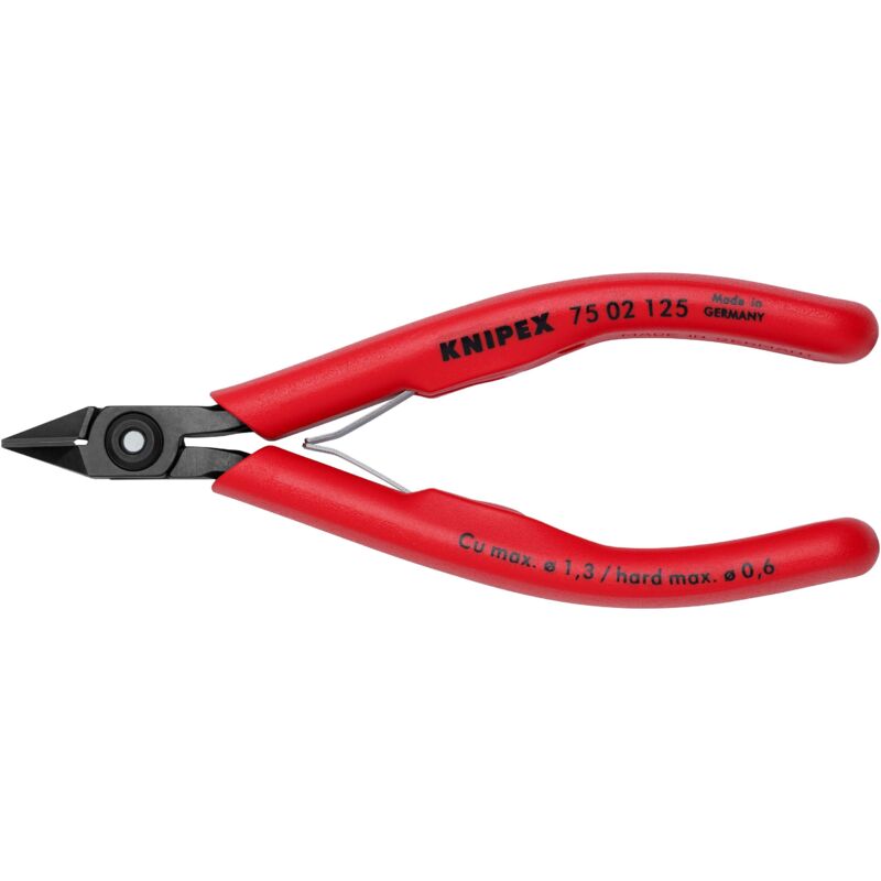 75 02 125 Elektronik- Seitenschneider KST-Hüllen brün. 125 mm - Knipex