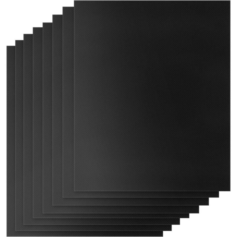 Kochmatte zum Grillen, 40 x 33 cm, Set mit 8 wiederverwendbaren Outdoor-Grillplatten, Kochmatten Plancha für Gasgrill, Weber Holzkohlegrill, zum