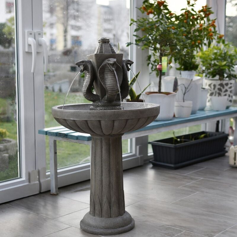 Gartenbrunnen ® Wasserspiel ' Maya' Klassischer Etagenbrunnen Vogelbad Kaskade Zierbrunnen Gartenbrunnen Springbrunnen - Köhko