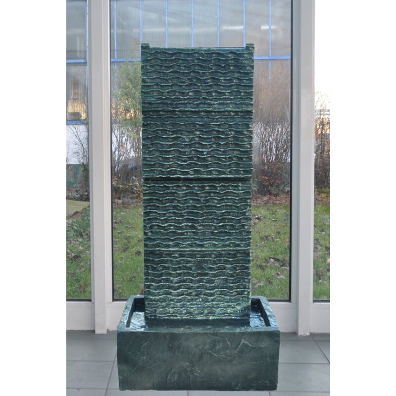 Zimmerbrunnen Höhe ca. 85 cm mit LED-Beleuchtung Wasserfall für Wohnzimmer Terrasse und Balkon - Köhko