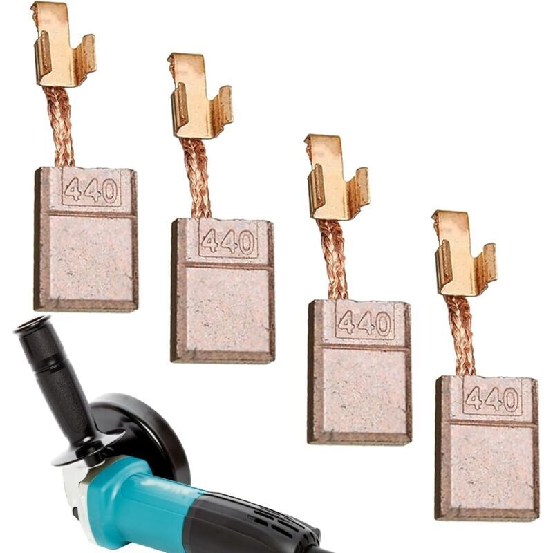 Kohlebürsten für Akkuschrauber CB 440, Kupferkohlebürsten für CB440, Kohlebürsten für Akkuschrauber DDF456, 18V/14,4V Kohlebürsten, 4 Stück