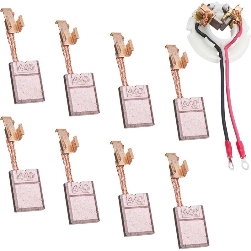 Kohlebürsten für Makita CB440 Motor, 8 Stück, 18V/14,4V für Makita 18V Akkuschrauber, 18V/14,4V Kohlebürsten für DTD146, DHP456, DHP458, BDF446