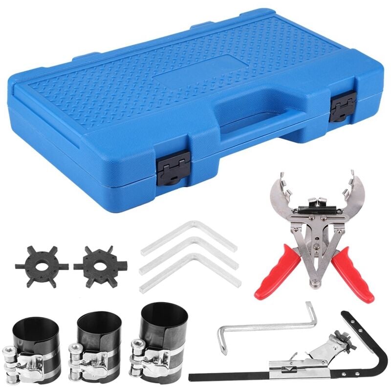 Kolbenring-Kompressor-Kit, Kolbenring-Service-Werkzeugsatz, Motorratsche, Reinigungs-Expander-Kompressor