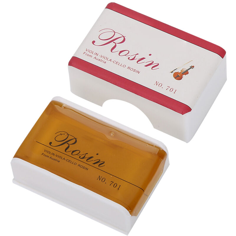 Kolophonium für Violine, Bratsche, Cello, Reinigungsbürste für Musikinstrumente (Gelb)