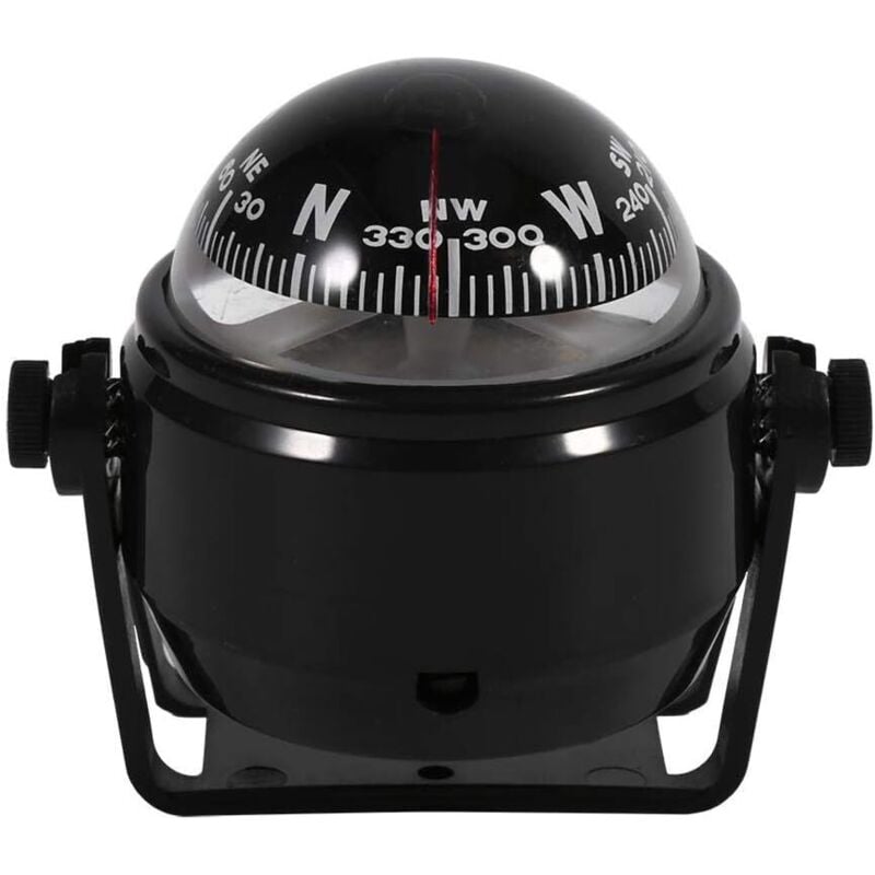 Csparkv - Kompass, Mehrzweck-Marine-Kompass mit Halterung für Reisen im Freien für lkw, Wohnwagen, Boot (schwarz)