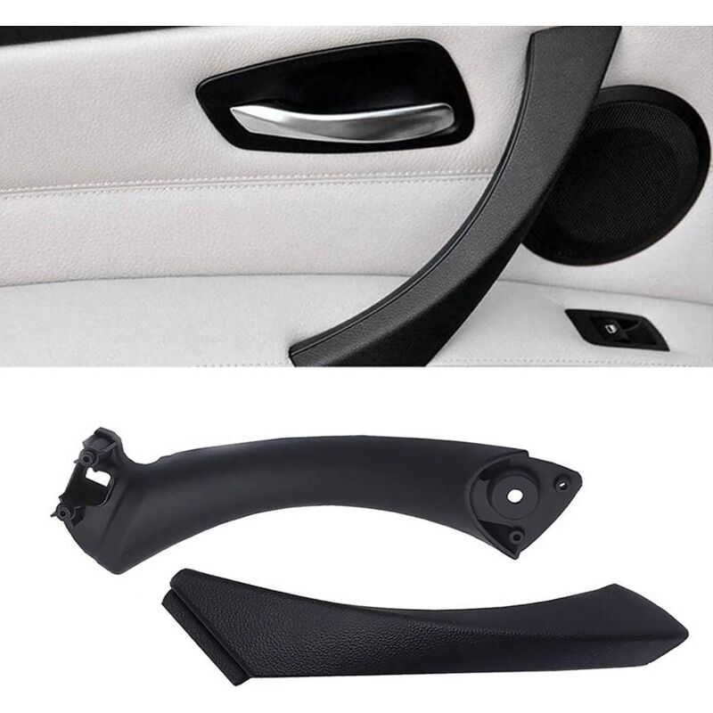 Ersandy - Kompatibel mit Türgriff der 3er-Serie E90/E91/E92/E93, Türgriff der linken Beifahrertür + Außenabdeckung (kompatibel mit der 3er-Serie