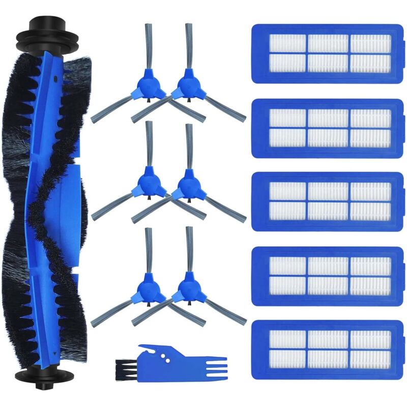 Kompatibles Ersatzzubehör für eufy 11S Max, G30, 30C Max, 15C Max, G32 Pro Roboterstaubsauger: 1 Walzenbürste, 6 Seitenbürsten, 5 Unibody-Filter