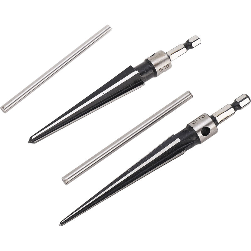 Konische Reibahle mit 6 Nuten, T-Griff, tragbar, 45 Stahl für Musikinstrumente, Holzbearbeitung