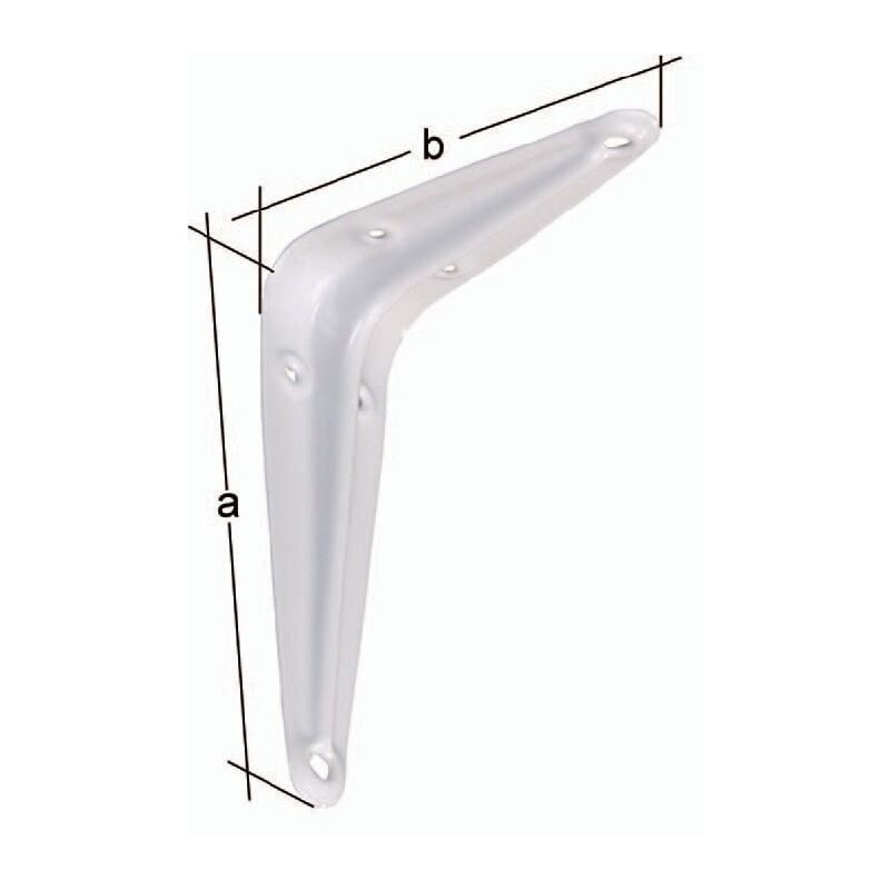 Konsole L.200mm H.250mm sta weiß lack.Trgf.114kg gah