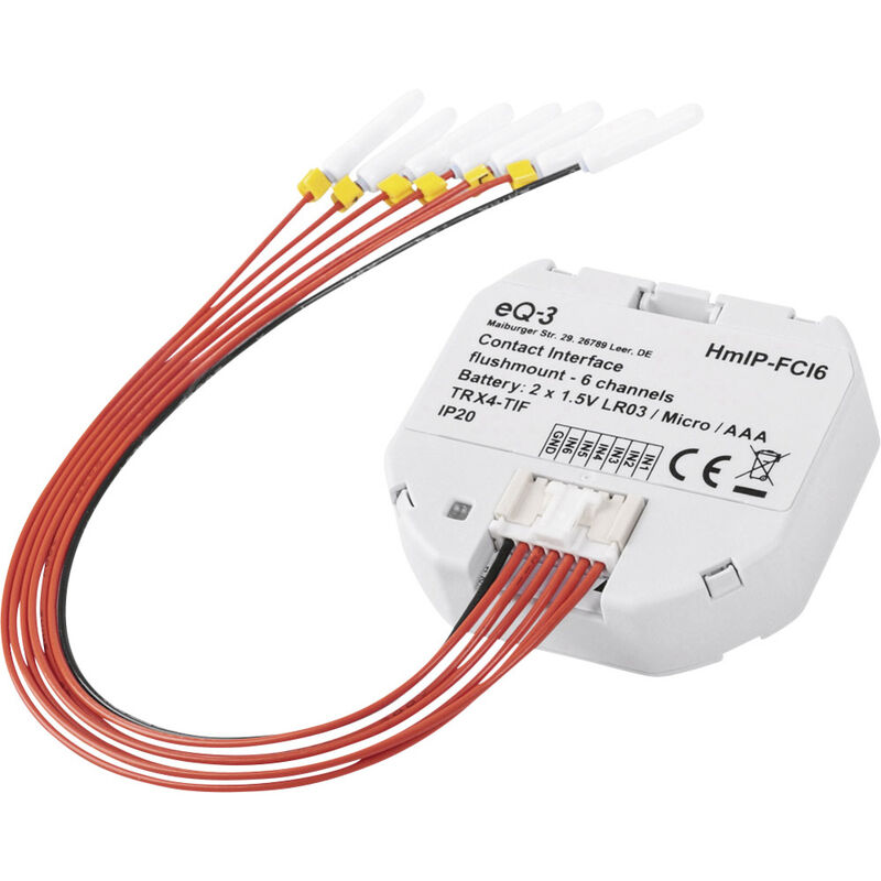 Homematic Ip - Kontakt-Schnittstelle Unterputz (6-fach) HmIP-FCI6