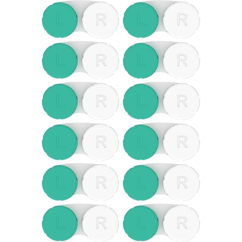 Kontaktlinsenbehälter – 12er-Pack – Weich, mit Schnalle, faltbar