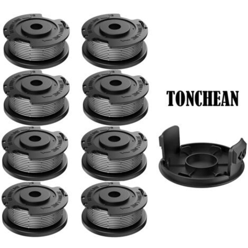 Konvolut aus 8 Drahtspulen für Bosch, Ersatz-Nylonspule F016800569, kompatibel mit Bosch, 1,60 mm x 4,0 m, kompatibel mit Bosch ART 23 SL/ART 26 SL,