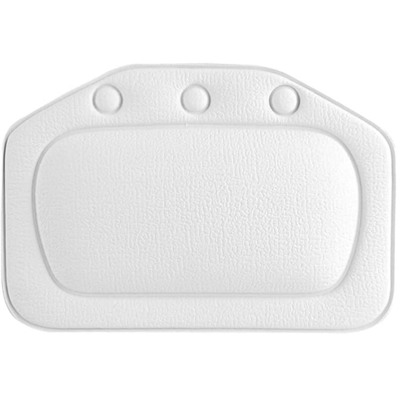 Kopfstütze für die Badewanne, weich mit Schaumstoff gepolstertes Badewannenkissen für Spa oder Hauptgebrauch in der Badewanne (weiß)