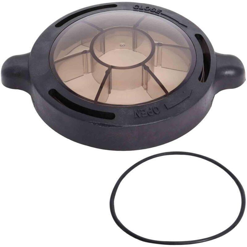 Korbabdeckung für Poolpumpen, kompatibel mit Poolzilla Pureline Inground Pure Flow-Pumpen für oberirdische und unterirdische Pools, mit Ersatz-O-Ring