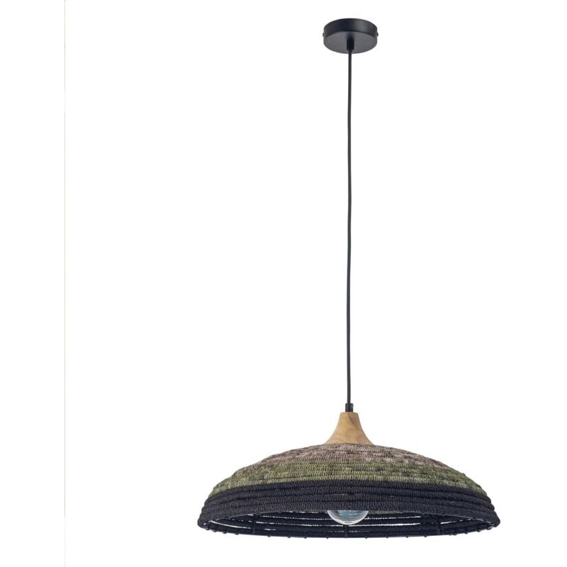 Forlight - Korg lampara colgante con pantalla de cuerda natural Ø500mm para bombilla E27