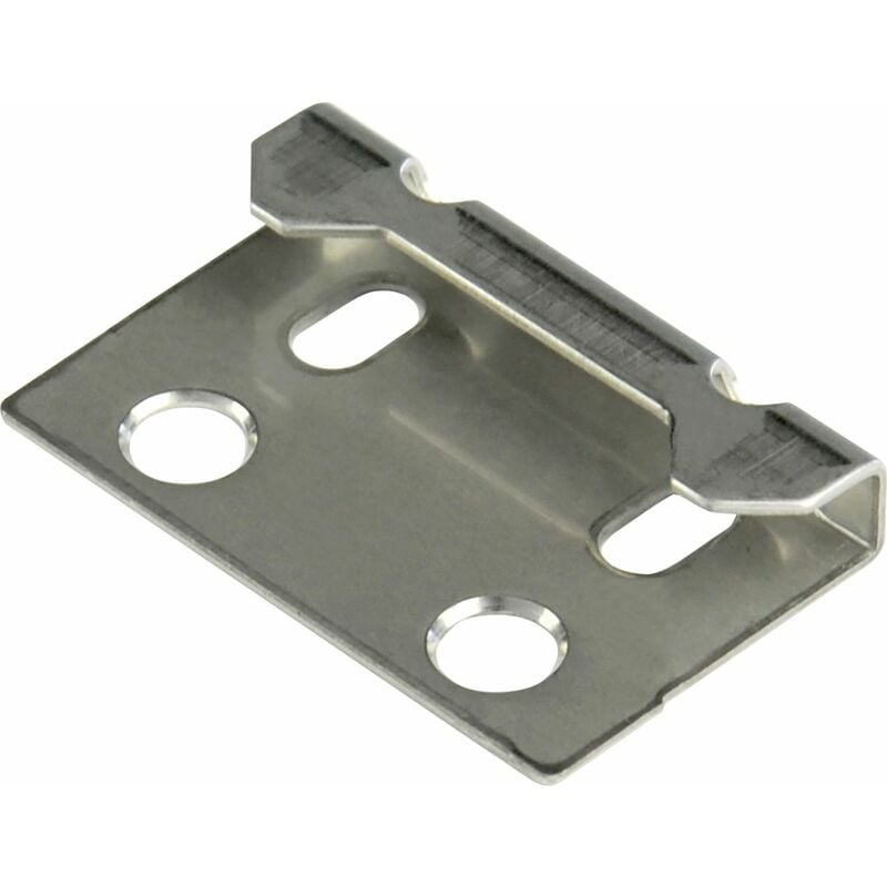 Kovalex - Anfangs-/Endklammer Edelstahl schraubbar 10 Stück Terrassendielen & Fliesen