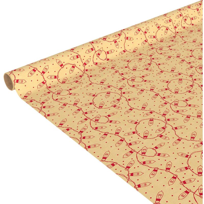 Bedrucktes Kraft-Geschenkpapier 200x70cm -