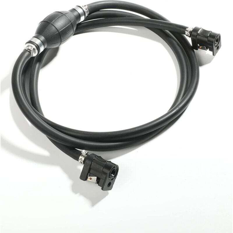 Kraftstoffleitung für Bootsmotor, 3/8 Zoll Kraftstoffleitung, Verbindungssatz für Außenbordmotor, für Bootsmotor, Schwarz