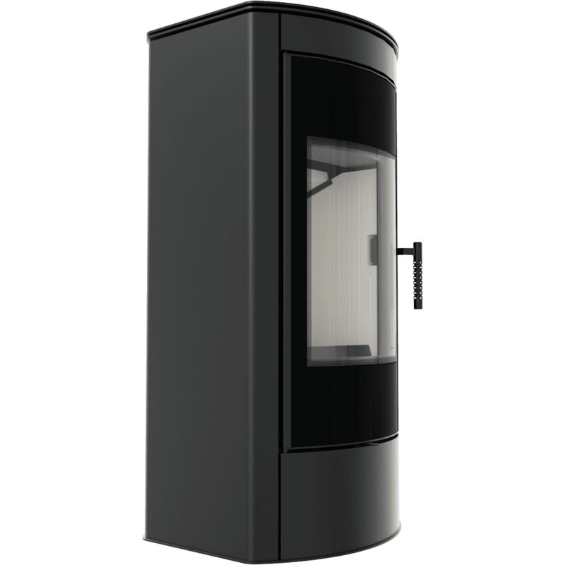 Kaminofen aus Stahl KRATKI TITAN Panorama Ø 150 11 kW