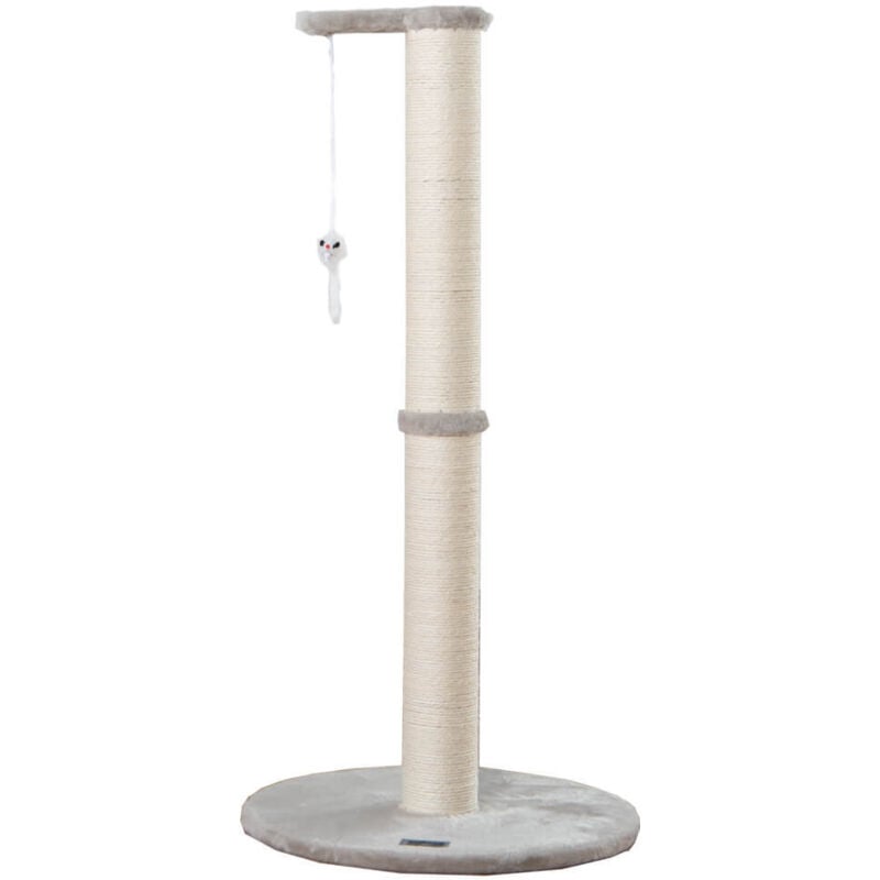 Home Deluxe - Kratzpfosten Sisal neva Farbe: Grau Kratzpfosten Kratzbaum Katzenkratzbaum Kratzstamm