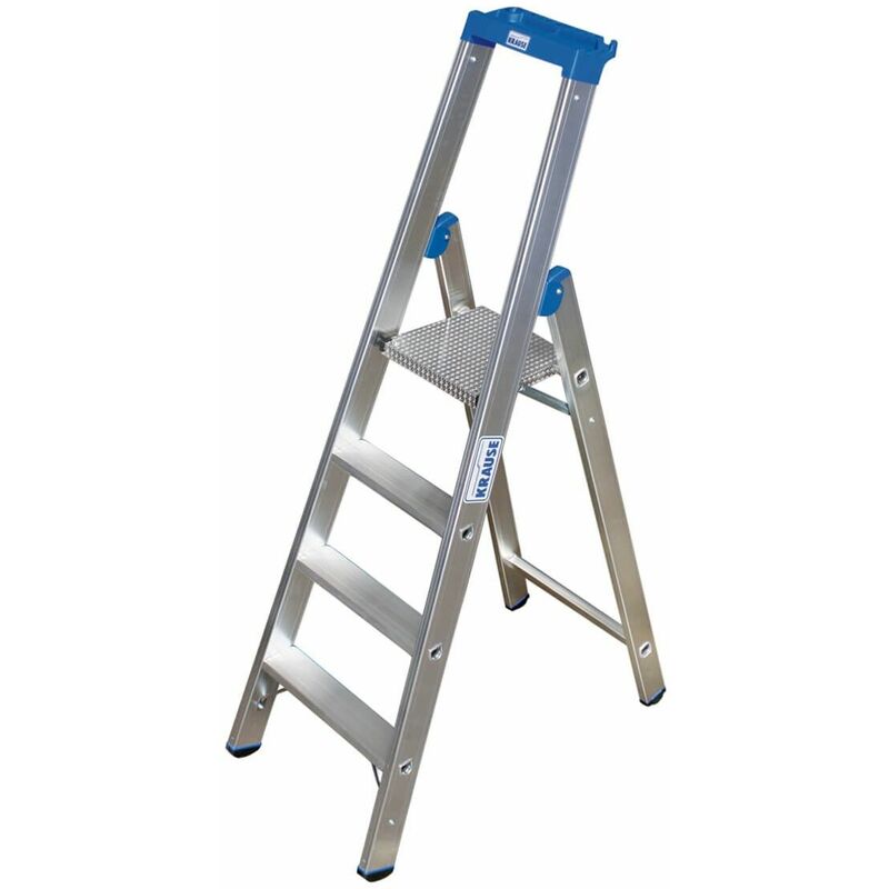 Krause - Stabilo Stehleiter 4 Stufen Alu Leiter Klappleiter Profi Stufenleiter