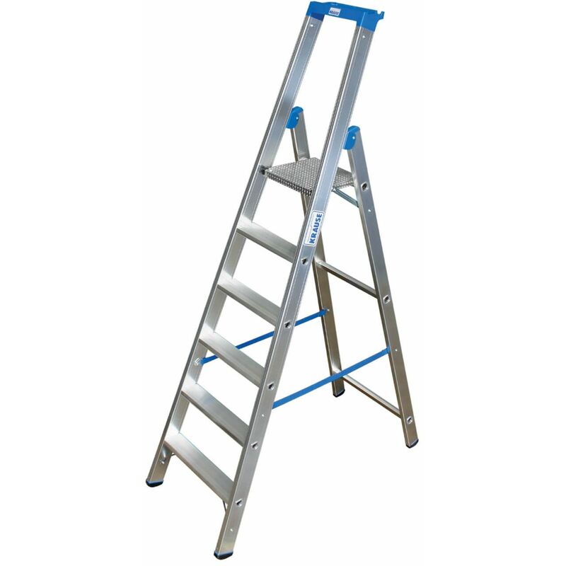 Krause - Stabilo Aluleiter Stehleiter 6 Stufen Klappleiter Leiter Profiqualität
