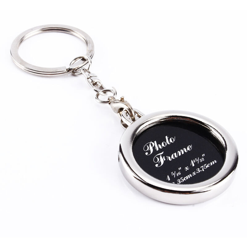 Kreativer Mini-Foto-Schlüsselanhänger aus Metall mit Einsteckrahmen – Originelles Geschenk