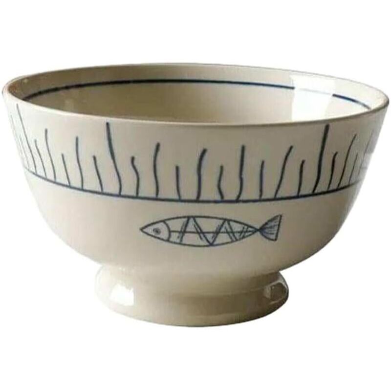 Kreatives japanisches Geschirrset für Zuhause, Retro-Reis- und Ramen-Schüssel, 11,4 cm (4,5 Zoll) Reisschale