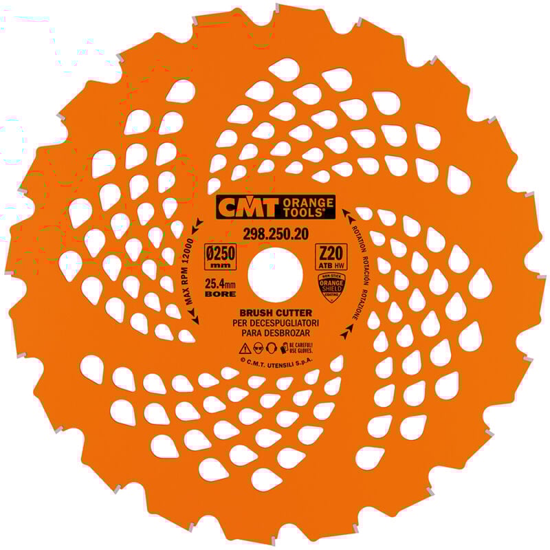 298.250.40 HW Motorsense-Messer 250x2,0/1,4x25,4+20 Z40 8°ATB