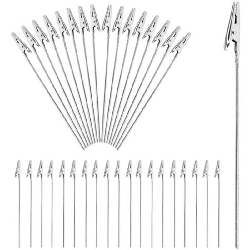 Krokodilklemmen aus Metalldraht, 50 Stück, 15 cm, Foto-Clip-Halter, Memo-Clip, Notizklammern für Karten, Fotos, Notizen, Memos, Büroklammern,
