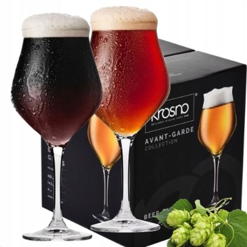 KROSNO GLÄSER 420ml 4 Stk. FÜR BIER AVANTGARDE KRISTALLKRÜGE