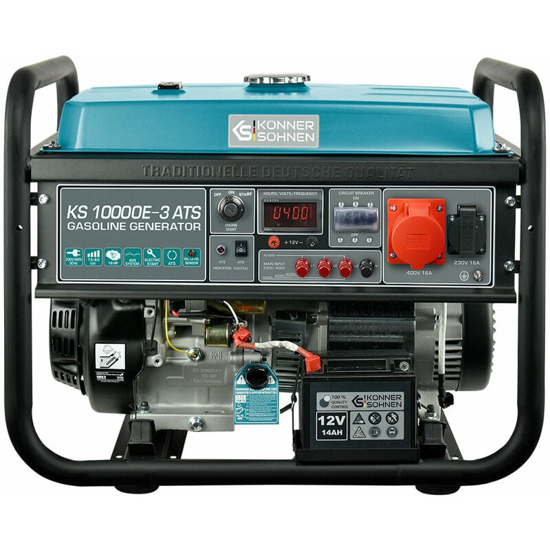 Könner&söhnen - ks 10000E-3 ats Stromerzeuger Generator Benzin Notstromaggregat 8000 Watt